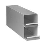 K0641-1750 | Chest freezer rack: Innova® C585, C760, CryoCube® FC660 series, 6 boxes per rack, 4 in/102 mm, side access, aluminum