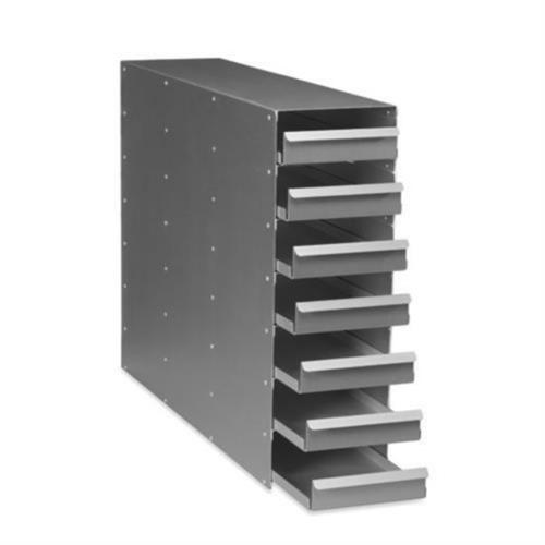 K0641-1900 | Upright freezer rack: U410 series, CryoCube® F440/ F570 series, CryoCube® F740 series  (5-compartment), 16 boxes per rack, 2 in/53 mm, drawer, aluminum