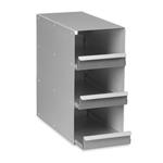 K0641-3003 | Upright freezer rack: Innova® U101, CryoCube® F101h, 10 boxes per rack, 2 in/53 mm, drawer, aluminum