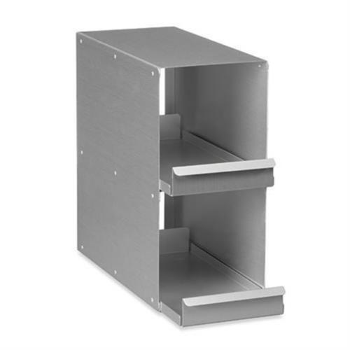 K0641-3004 | Upright freezer rack: Innova® U101, CryoCube® F101h, 6 boxes per rack, 3 in/76 mm, drawer, aluminum