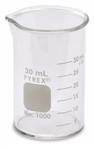 02540F | Beaker Griffin 30ml 12/pk