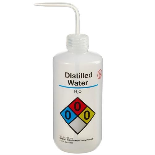 0340911E | Wash Btl Distld H2o 500ml 6/pk