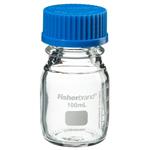 FB800100 | Fisherbrand Reusable Glass Media Bottles with Cap