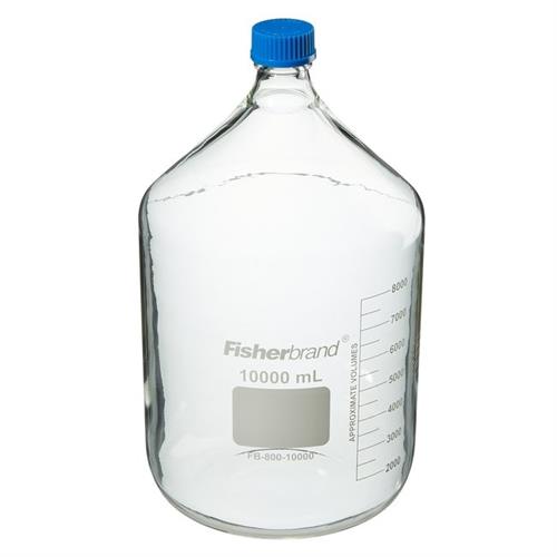FB80010000 | Fisherbrand Reusable Glass Media Bottles with Cap
