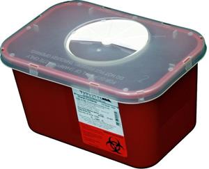 22730445 | Sharps Cont 1gl Rotary Lid Red