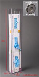 22000249 | Glv Bx Hldr Narrow 3bx W/mgnts