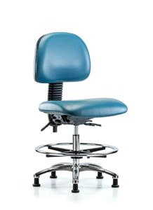 14359475 | Hi Chair Blue Chrome