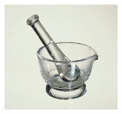 12970C | Glass Mortar W/pestle 8oz