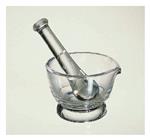 12970A | Glass Mortar W/pestle 2oz