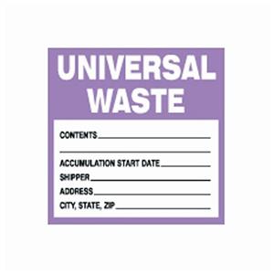 19015733 | Univ. Waste Lable 6x6in 100pk