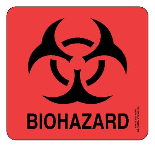 18999936 | Lbl Biohaz 3 X 3 320/rollpk