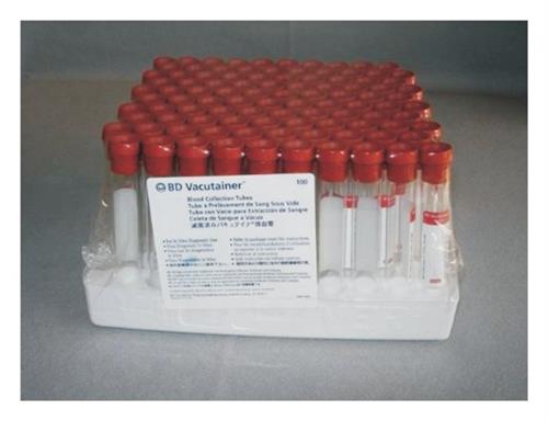 02685A | Vac Tube Red 10ml 100/pk    Rx