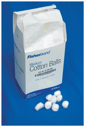 Cotton Balls Small 0.6 Gram, 8000 per Carton - Everything Safety