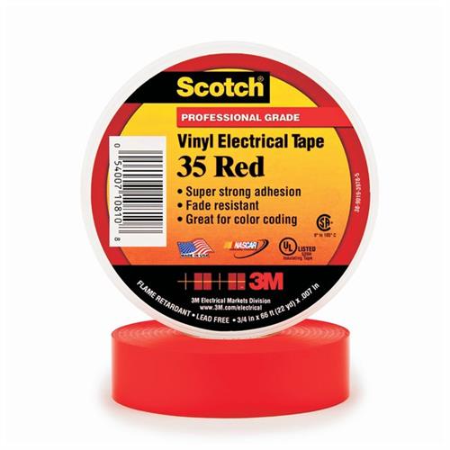 19047280 | 35 Vinyl El Tpe 1/2inx20ft Red