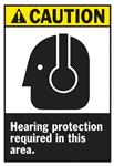19038054 | Fg 14x10 Caution Hearing Prot