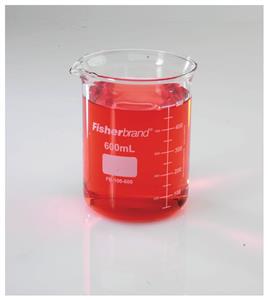 FB100600 | Fisherbrand Reusable Glass Low Form Griffin Beaker