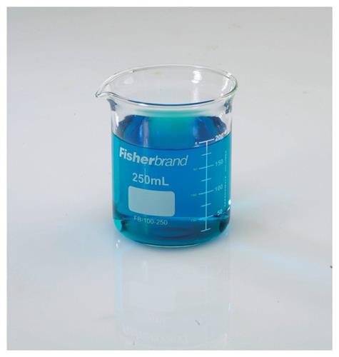 FB100250 | Fisherbrand Reusable Glass Low Form Griffin Beaker