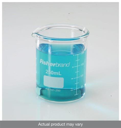 FB102200 | Fisherbrand Reusable Glass Tall Form Beakers Capac