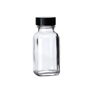 FB02911393 | Fisherbrand Clear French Square Glass Bottles with