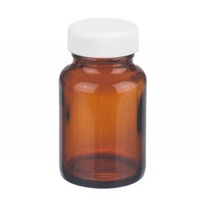 FB02911433A | Fisherbrand Amber Wide Mouth Packer Glass Bottles