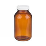 FB02911436A | Fisherbrand Amber Wide Mouth Packer Glass Bottles