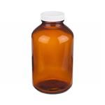 FB02911452A | Fisherbrand Amber Wide Mouth Packer Glass Bottles