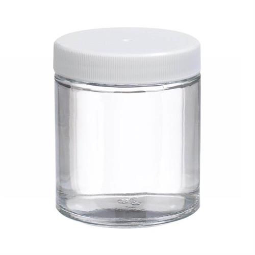 FB02911775 | Fisherbrand Clear Straight Sided Glass Jars with W