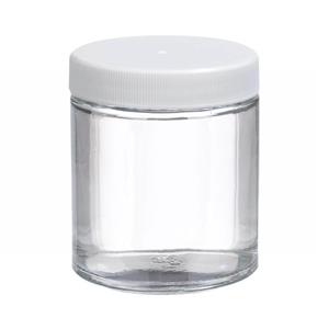 FB02911775 | Fisherbrand Clear Straight Sided Glass Jars with W