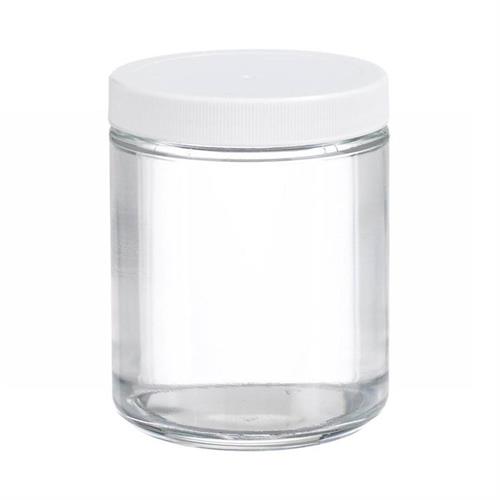 FB02911776 | Fisherbrand Clear Straight Sided Glass Jars with W
