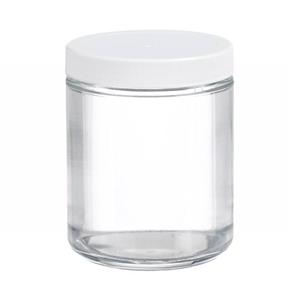 FB02911776 | Fisherbrand Clear Straight Sided Glass Jars with W