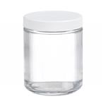 FB02911776 | Fisherbrand Clear Straight Sided Glass Jars with W