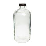 FB02911972 | Fisherbrand Safety Coated Clear Boston Round Glass