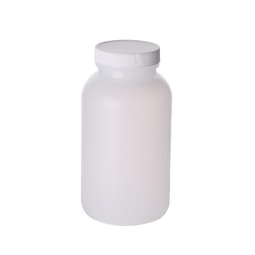 FB02912030A | Fisherbrand Wide Mouth Round Bottles with White Po