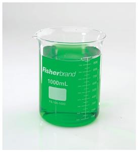 FB1011000 | Fisherbrand Reusable Glass Heavy Duty Low Form Bea