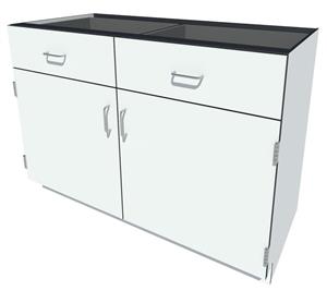 FBPH10648W | Fisherbrand Phenolic Standing Height Cabinet White