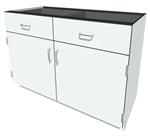 FBPH10648W | Fisherbrand Phenolic Standing Height Cabinet White