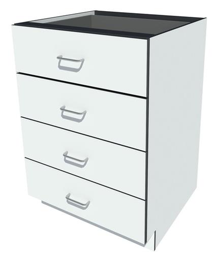 FBPH12224W | Fisherbrand Phenolic Standing Height Cabinet White