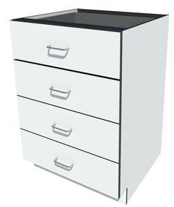 FBPH12224W | Fisherbrand Phenolic Standing Height Cabinet White