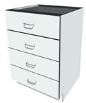 FBPH12224W | Fisherbrand Phenolic Standing Height Cabinet White