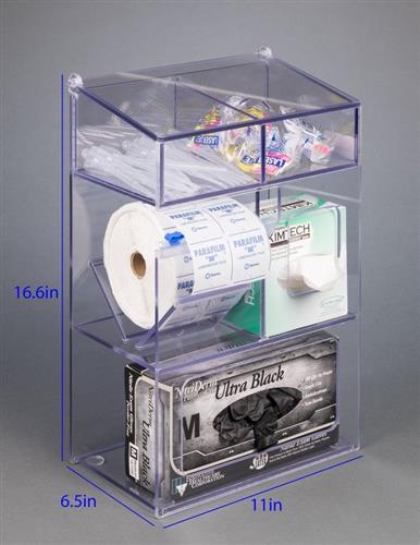 22000513 | Poltex Five Compartment Deluxe Benchtop Organizer