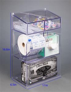 22000513 | Poltex Five Compartment Deluxe Benchtop Organizer