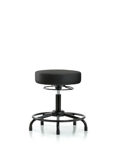 14360106 | Low Form Stool Black Rte