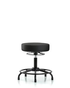 14360106 | Low Form Stool Black Rte