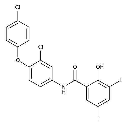 R01081G | Rafoxanide 98.0 HPLC N C19H11Cl2I2NO3 CAS Number 2
