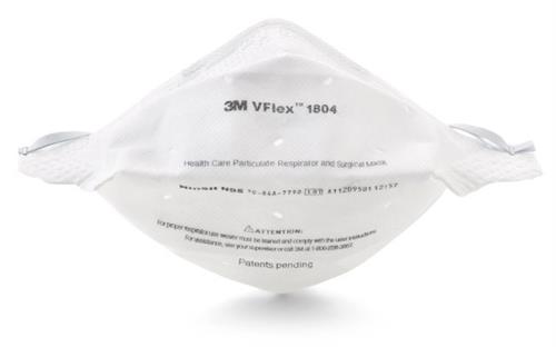 19040625 | 1804 Vflexhc Resp Surgmask N95