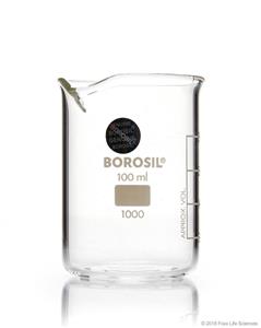 1000D18 | Borosil Beakers Low Form with Spouts 150mL 40 CS