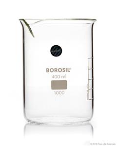 1000D23 | Borosil Beakers Low Form with Spouts 400mL 40 CS