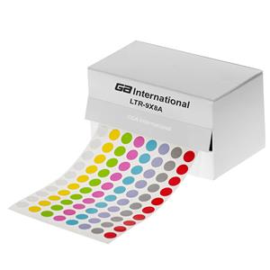 LTR-9X8A | Lab-TAG™ Cryogenic Labels – Cryogenic Color Dots for 1.5 ml Microtube Tops