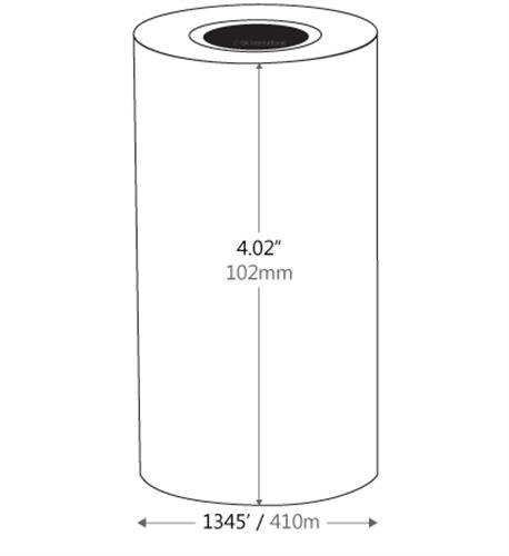 WW102x410C1-2iD4 | Standard thermal-transfer wax ribbon