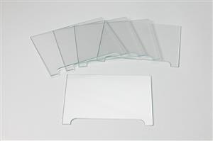 SE202GN-5 | NOTCHED GLASS PLATE,10X8CM (PKG/5)